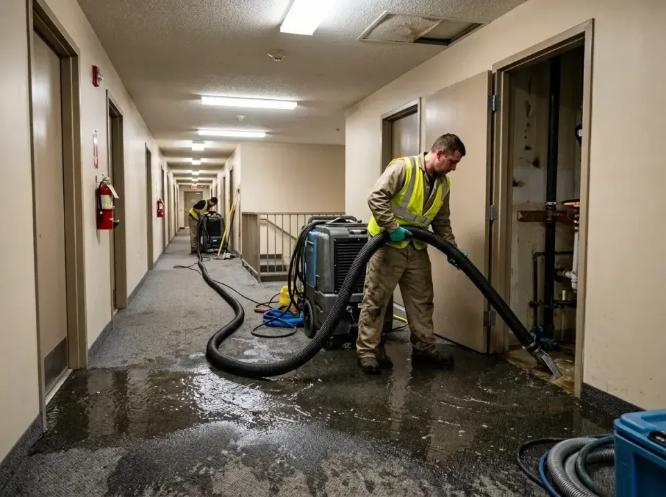 multi-unit-apartment-hallway-f-005 — frequently asked questions, Emergency Burst Pipe Water Extraction & Removal in Lincroft…